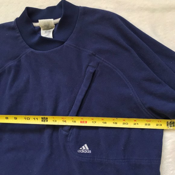 Adidas Mens Fleece Crewneck pullover Sweatershirt - Picture 7 of 8